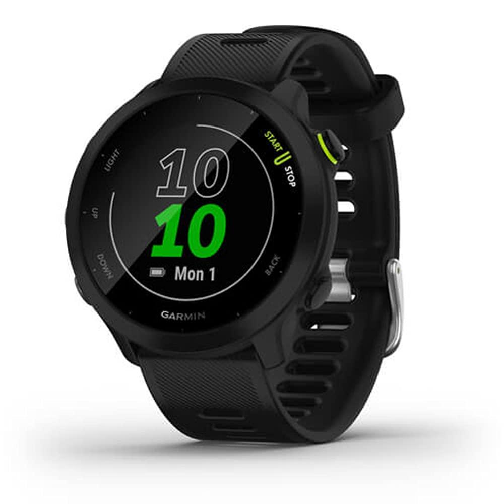 Garmin Garmin Forerunner 55 GPS Running Watch (Black) with 2-Pack Screen Protector Bundle