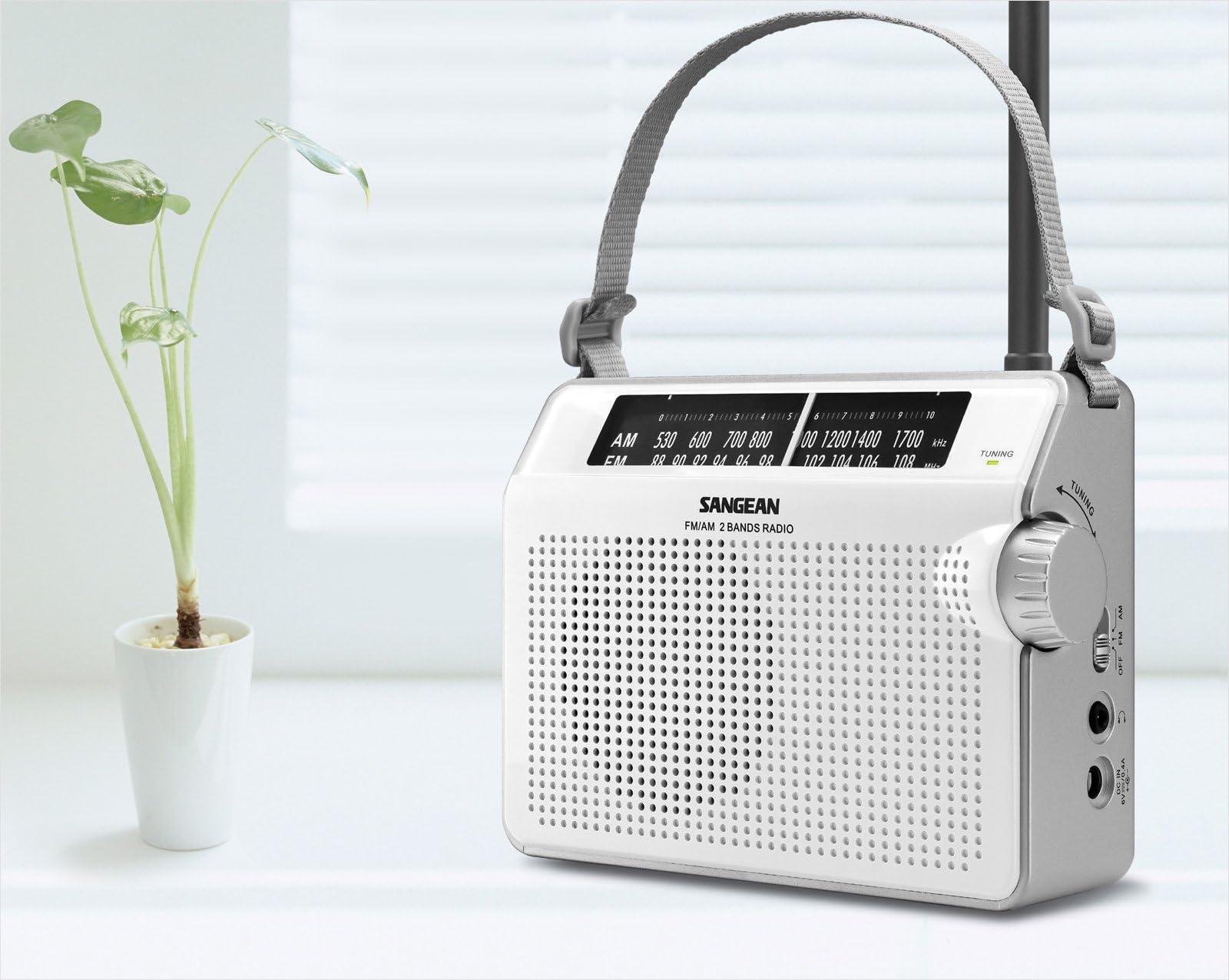 Sangean Sangean PR-D6WH AM/FM Compact Analog Portable Radio