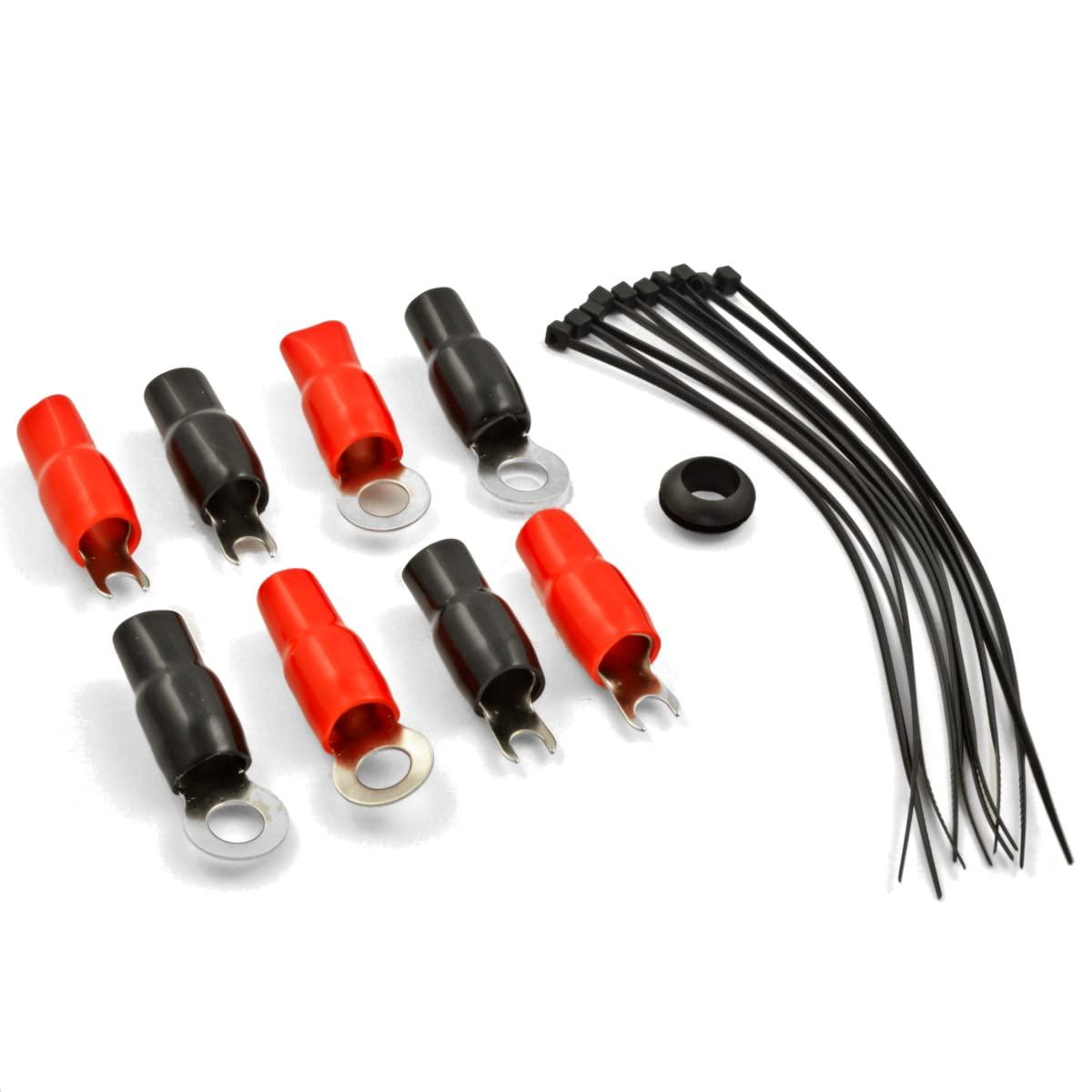 The Wires Zone Car Audio 4 Gauge Flexible Wire & Cable Complete Amplifier Install Wiring Amp Kit