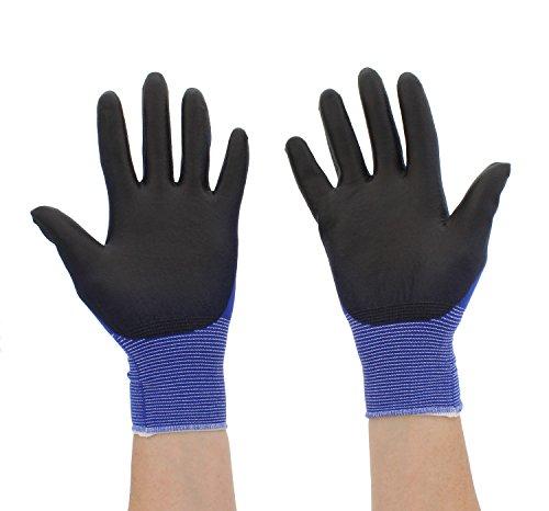 MCR Safety Memphis N9696S Ultra Tech Tactile Dexterity Work Gloves Blue/Black Small 1 Dozen