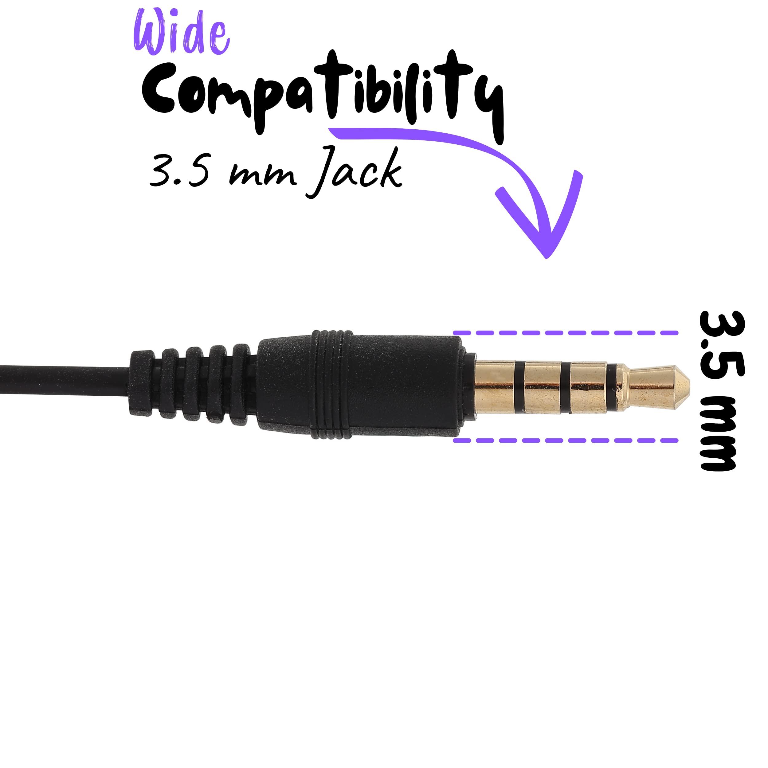 Mr. Pen Mr. Pen- Ear Bud with Microphone for School, 4.25 Ft, 3.5mm Jack, Wired Earphones, Earbuds, in Ear Headphones, Earbuds Wired with Microphone, Ear Phones with Microphone, Headphones Earbuds