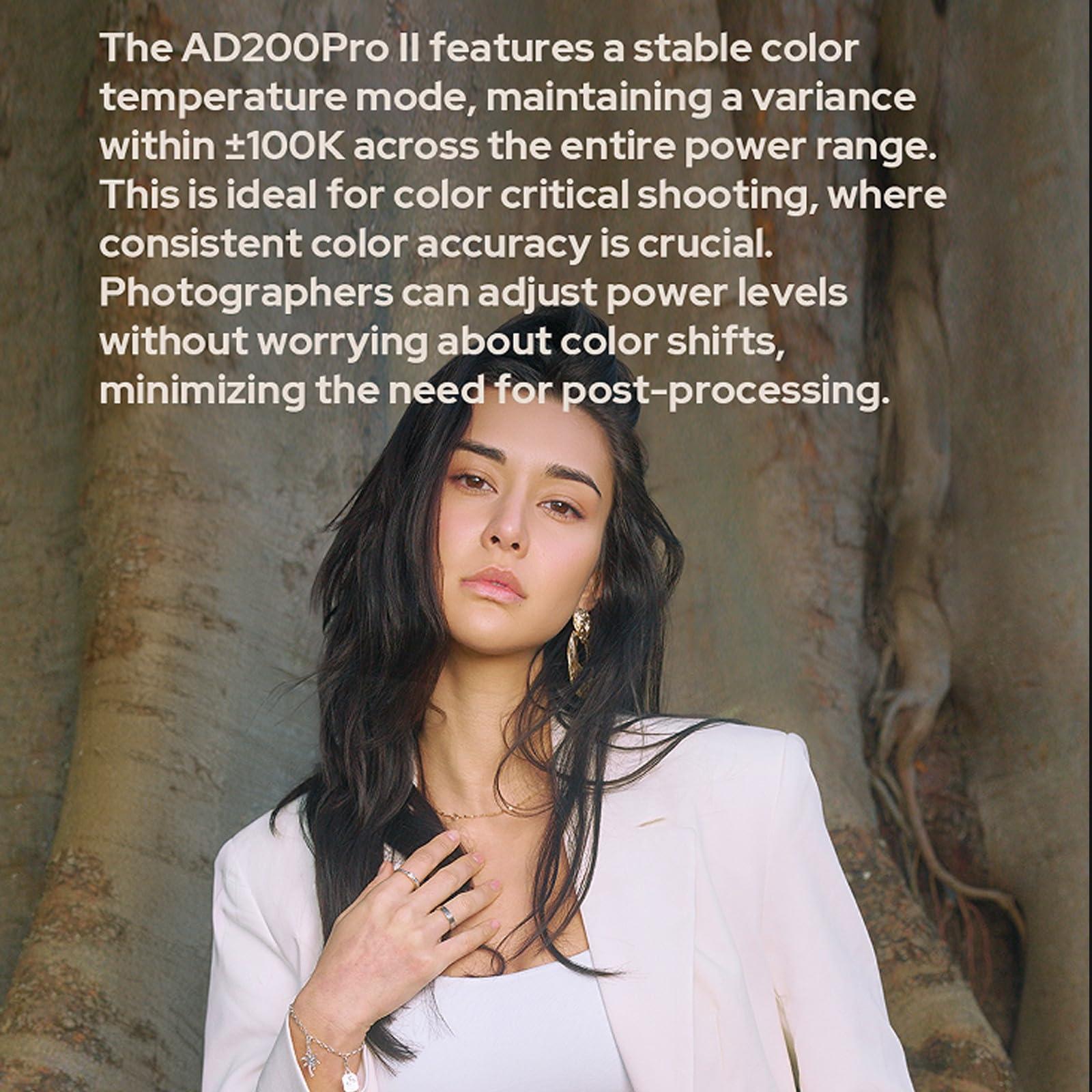 GODOX GODOX AD200 Pro II AD200Pro II 200Ws 2.4G Flash with Godox X3-C Trigger for Canon, 500 Full Power Flashes, 0.01-1.8s Recycling TTL Speedlite Pocket Monolight Strobe Flash (Upgraded Godox AD200 Pro)