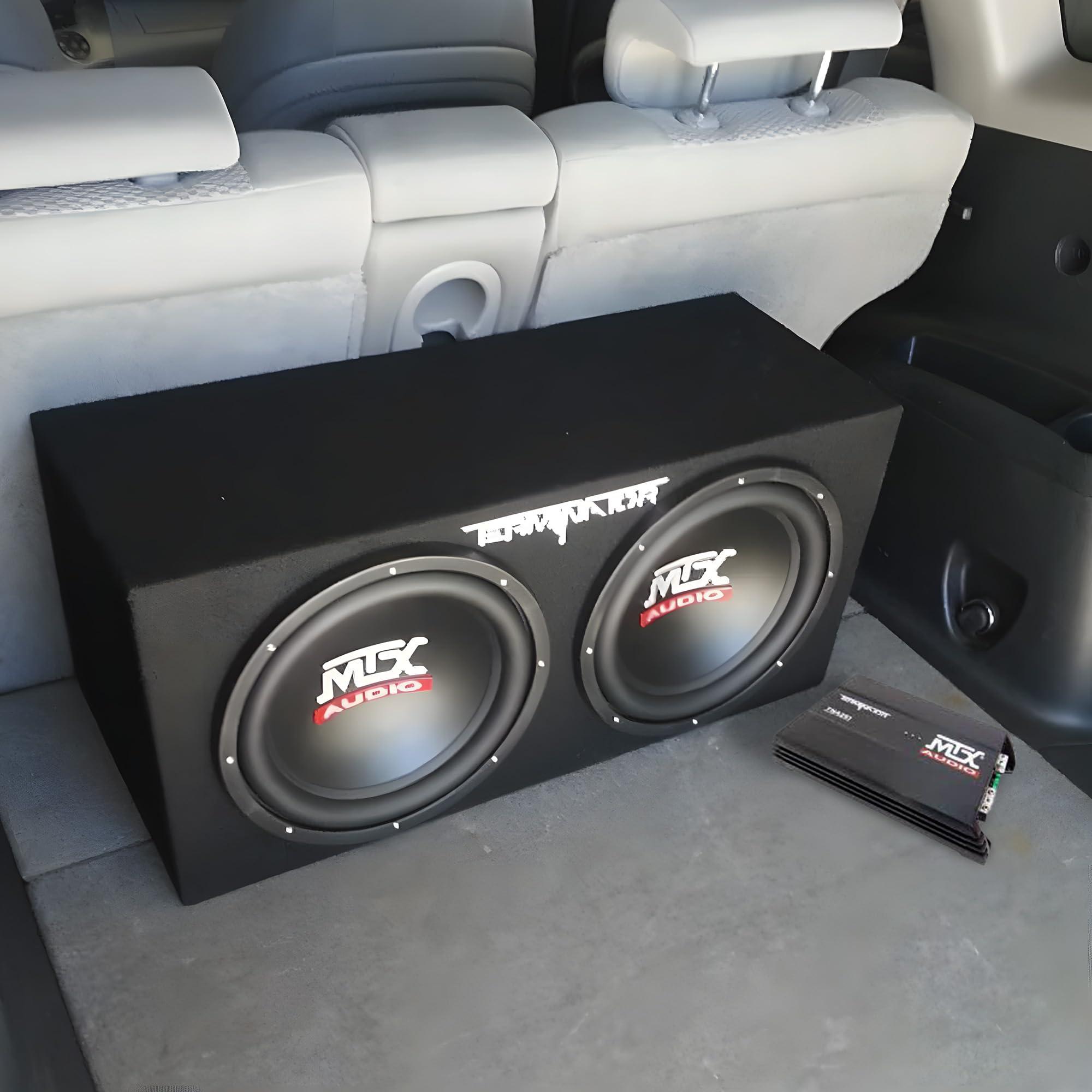MTX MTX Audio TNP212D2 Terminator Power Pack Subwoofer System - Set of 2,BLACK