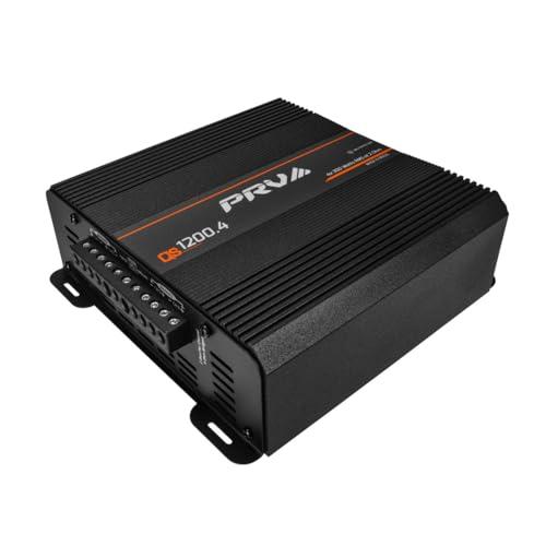 PRV AUDIO PRV Audio QS1200.4 2 Ohm Compact 4 Channel Car Audio Amplifier 4 x 310 Watts RMS at 2 Ohm - High Power Stereo 12 Volts Amp Class D Full Range Bridgeable