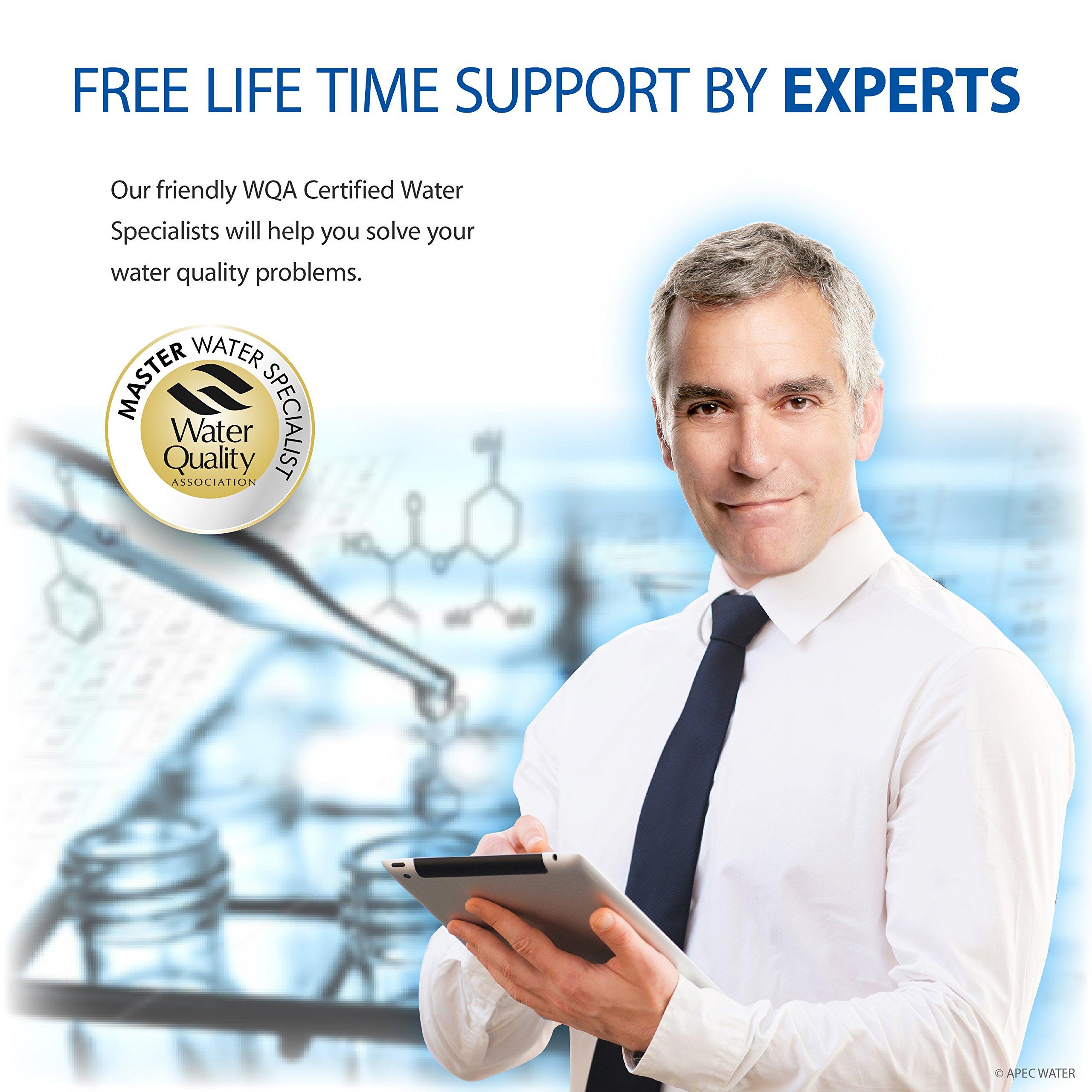 APEC Water Systems APEC Water Systems ROES-50 Essence Series Top Tier 5-Stage WQA Certified Ultra Safe Reverse Osmosis Drinking Water Filter System