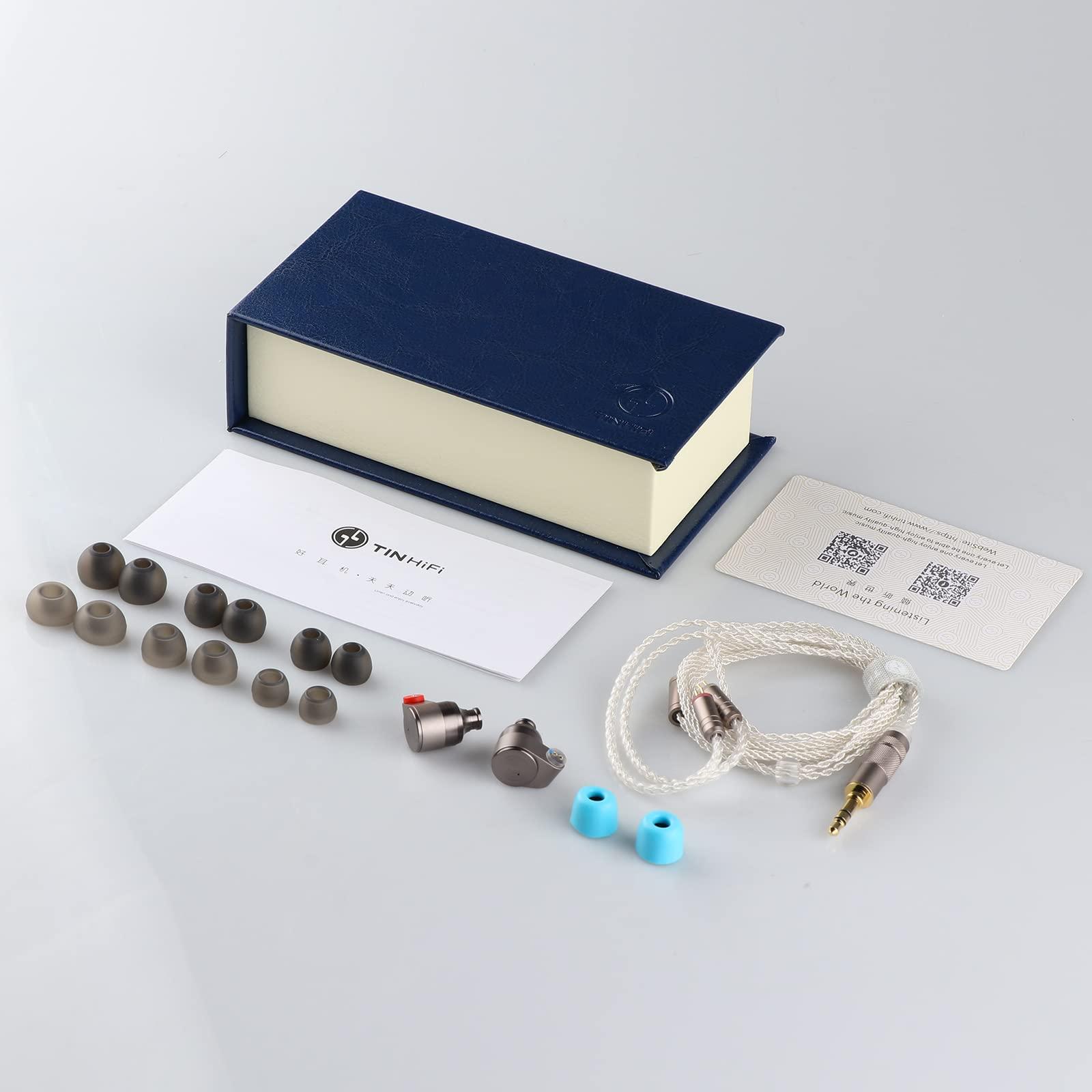 Linsoul Linsoul TIN Audio T2 HiFi in Ear Monitor, 2DD Double Dynamic Driver IEM, Wired Earbuds, Metal Bass Headphones, with 3.5mm 2pin IEM Cable for DJ Musician