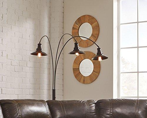 Signature Design by Ashley Signature Design by Ashley Sheriel Industrial Metal Arc Lamp with Adjustable Neck, Black