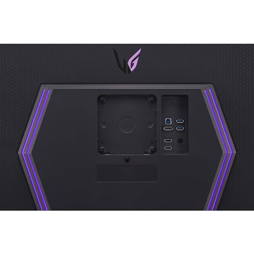 LG LG 27\" UltraGear 4K UHD (3840x2160) Gaming Monitor, 144Hz, 1ms, VESA DisplayHDR 400, G-SYNC and AMD FreeSync Premium, HDMI 2.1, DisplayPort, 4-Pole HP Out DTS HP:X, Tilt/Height/Pivot Stand, Black