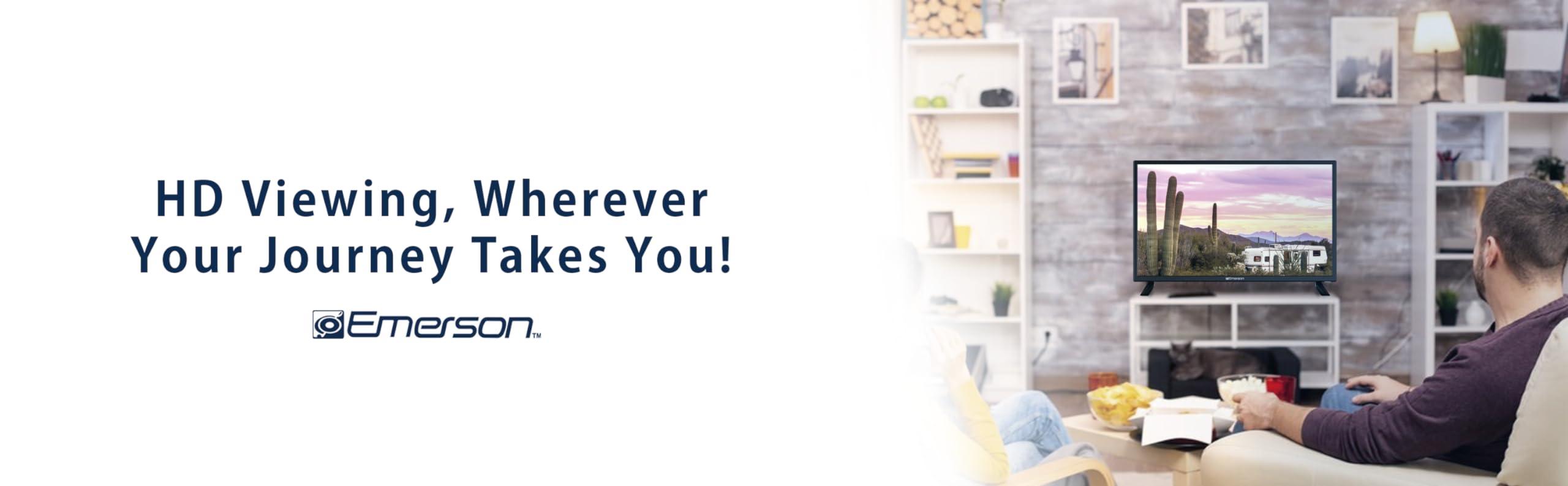 Emerson Emerson ETD-2450 24\" Class LED HDTV with Built-in DVD Player, 720p HD, HDMI/USB Inputs, Digital Tuner, Slim Design, Wall Mountable, Energy Efficient, and Parental Control Features