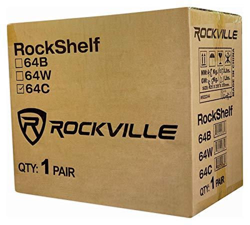 Rockville Rockville (2) RockShelf 64C 400w Wood 6.5"" Home Theater Bookshelf Speakers/4 Ohm (ROCKSHELF 64C V2)
