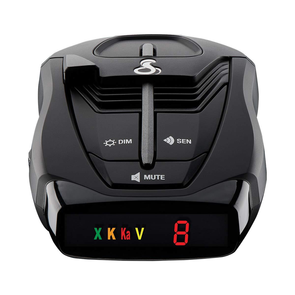 Cobra Cobra RAD 380 Laser Radar Detector – Long Range Detection, LaserEye Front and Rear Detection, IVT Filtering, Updateable Software, Adjustable Sensitivity, Digital Signal Processing, Black