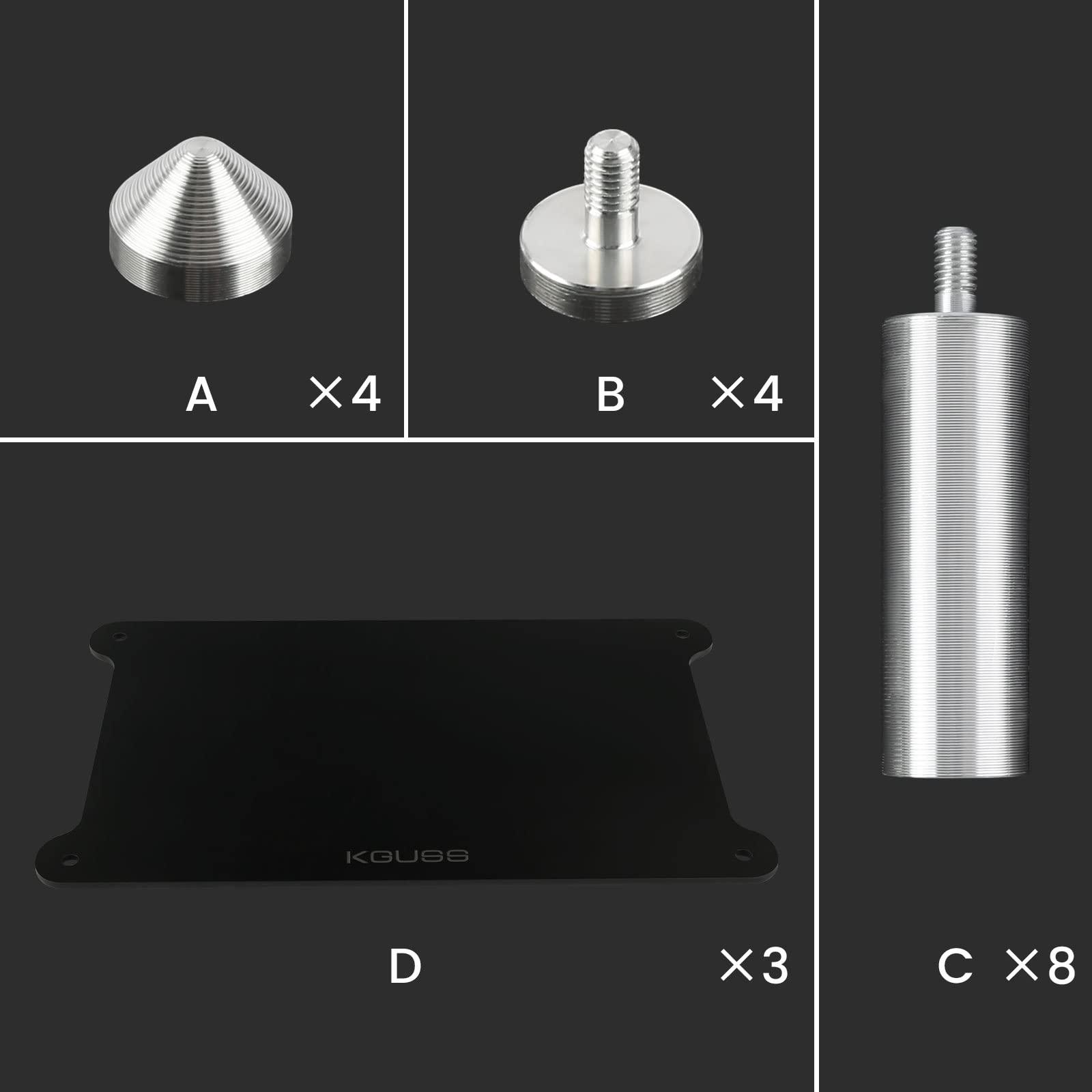 KGUSS FX-Audio DAC-X6 DAC Headphone amp Combo and KGUSS Mini Audio Rack Black