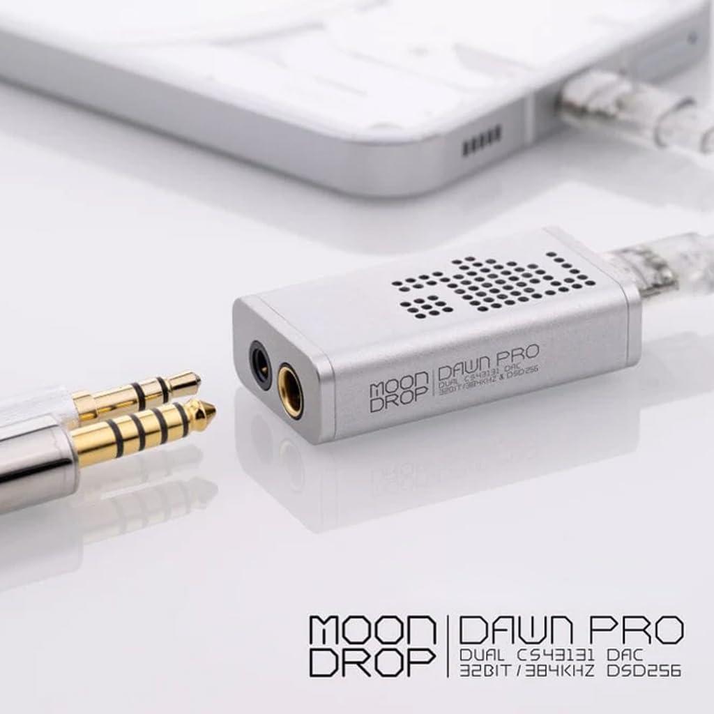 Moondrop MOONDROP Dawn Pro Portable USB DAC/AMP Dual CS43131 DAC 32Bit/384kHz DSD256 Decoder Headphone Amplifier
