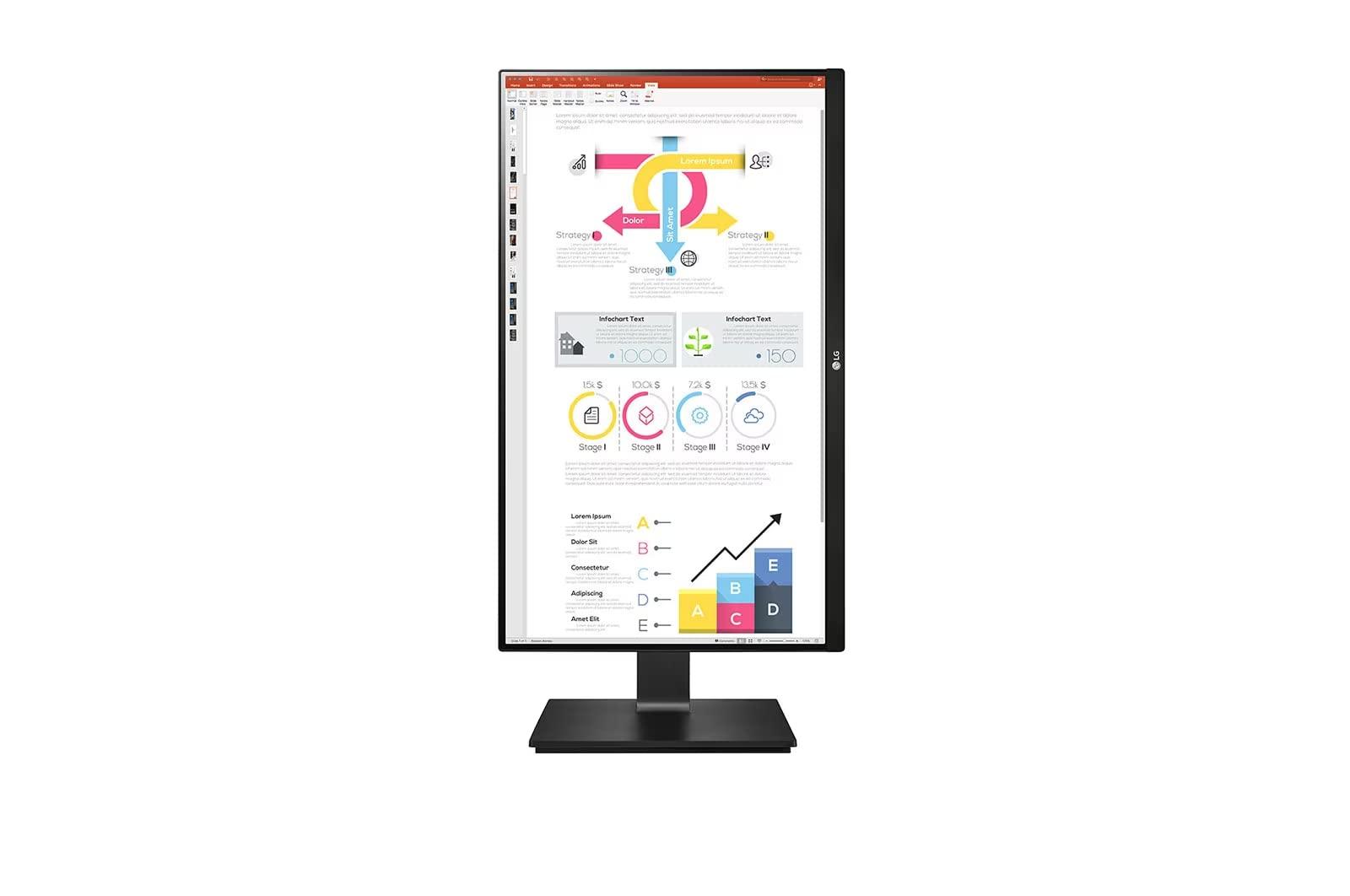 LG LG 23.8 24BP75Q-B IPS QHD Monitor with HDR10, USB Type-C Port, AMD FreeSync, Reader Mode, & Flicker Safe, Black