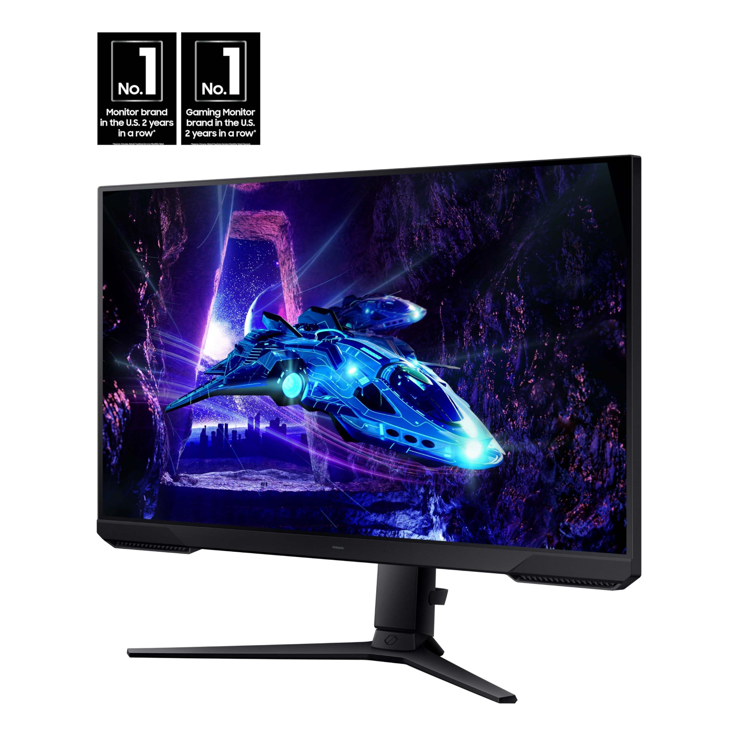 SAMSUNG SAMSUNG 32-Inch Odyssey G3 (G30D) Series FHD Gaming Monitor, 1ms, 180Hz, AMD FreeSync, Adjustable Stand, Black Equalizer, Virtual Aim Point, Eye Saver Mode, Flicker-Free, LS32DG302ENXZA, 2024