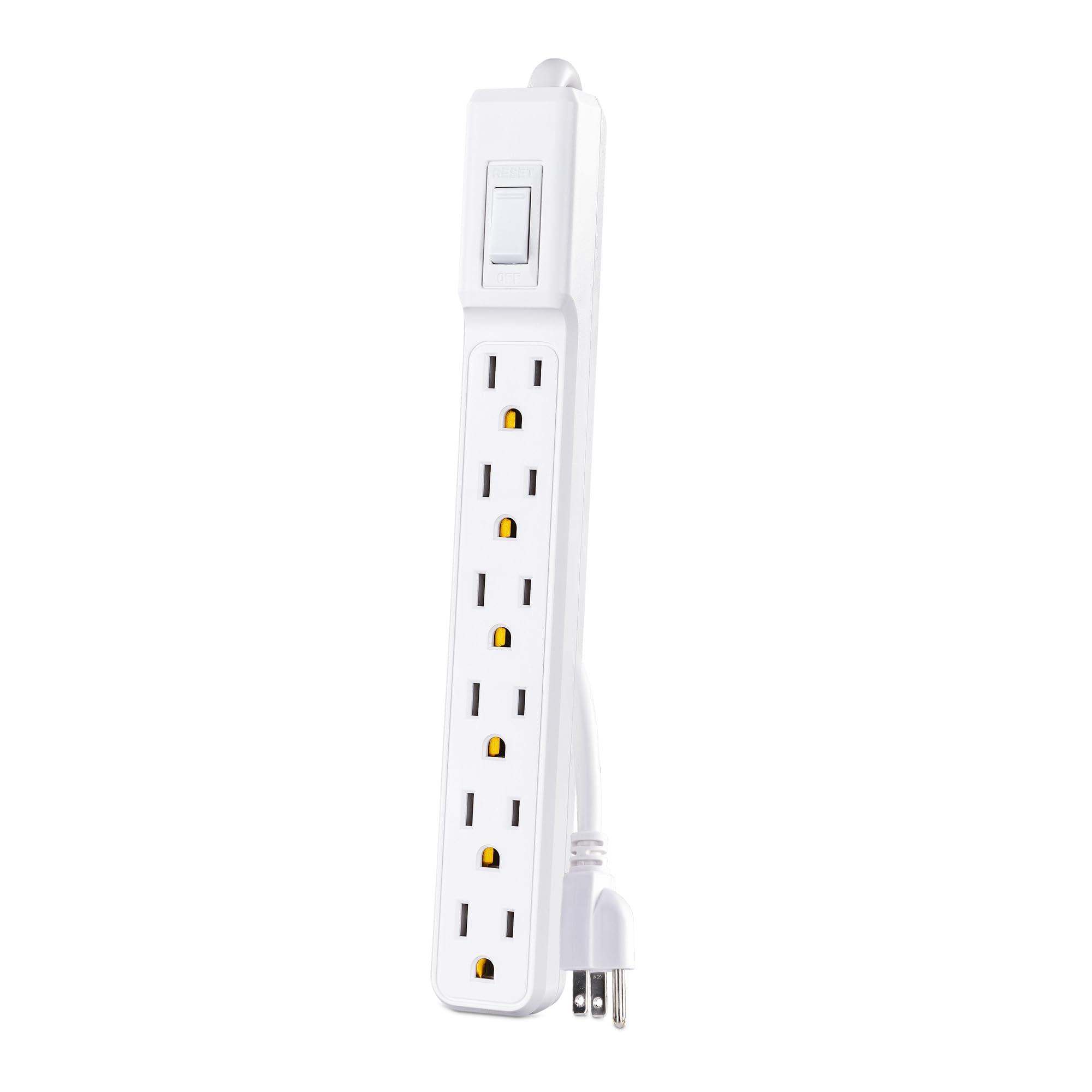 CyberPower CyberPower MP1044NN Power Strip, 6-Outlets, 2-Foot Cord, Multi Pack, White, UL Listed