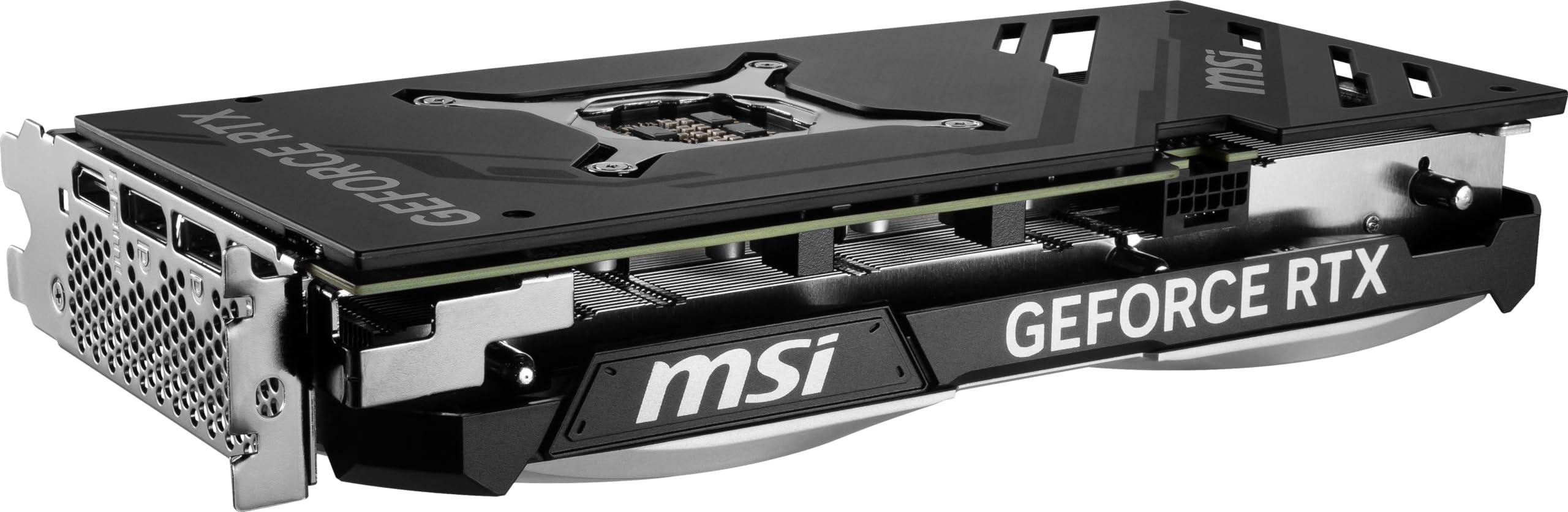 MSI MSI Gaming RTX 4070 Super 12G Ventus 2X OC Graphics Card (NVIDIA RTX 4070 Super, 192-Bit, Extreme Clock: 2520 MHz, 12GB GDRR6X 21 Gbps, HDMI/DP, Ada Lovelace Architecture)