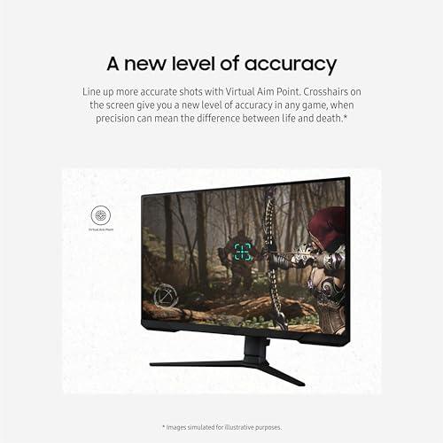 SAMSUNG SAMSUNG 32-Inch Odyssey G3 (G30D) Series FHD Gaming Monitor, 1ms, 180Hz, AMD FreeSync, Adjustable Stand, Black Equalizer, Virtual Aim Point, Eye Saver Mode, Flicker-Free, LS32DG302ENXZA, 2024