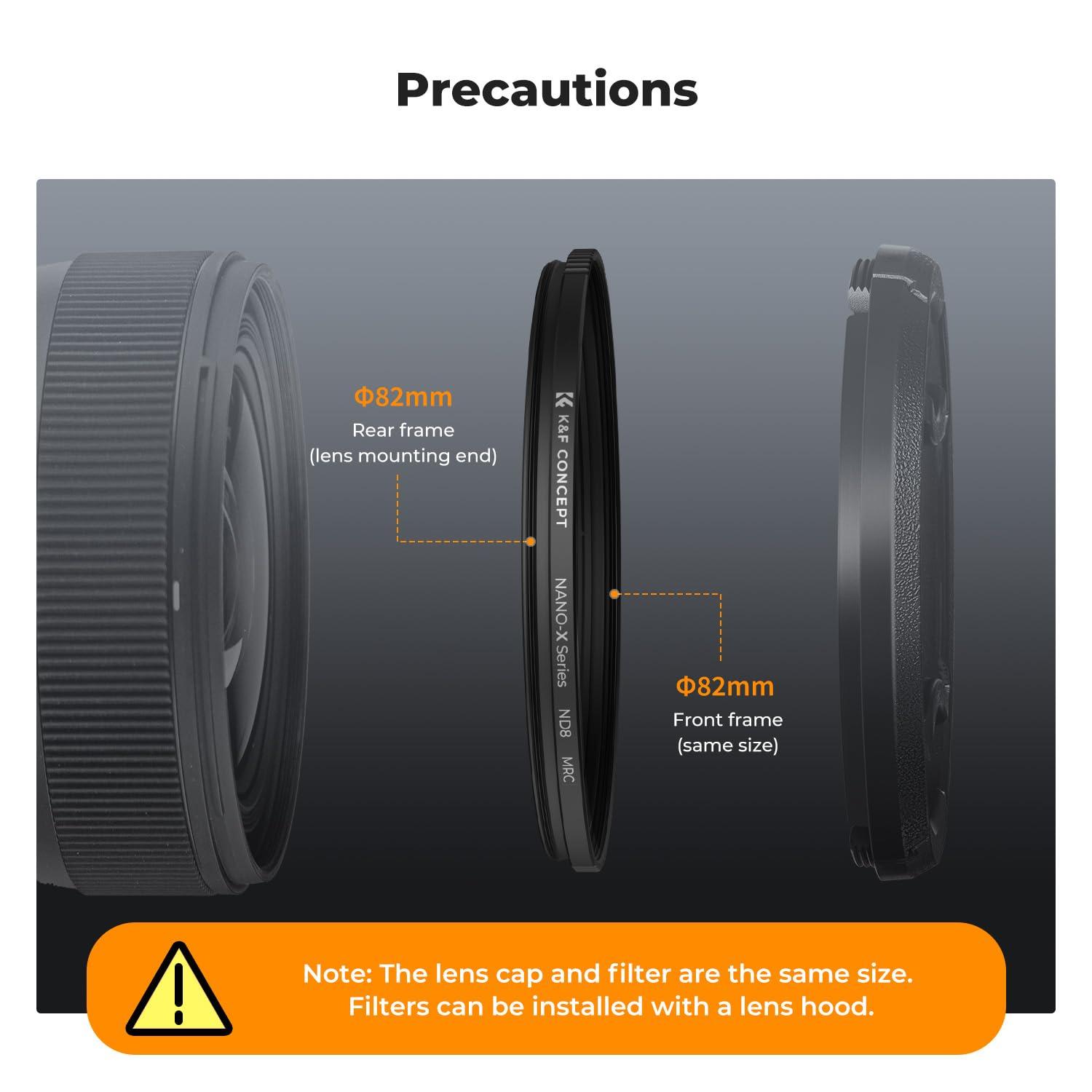 K&F Concept K&F Concept 52mm Fixed ND8 Filter for Camera Lens
