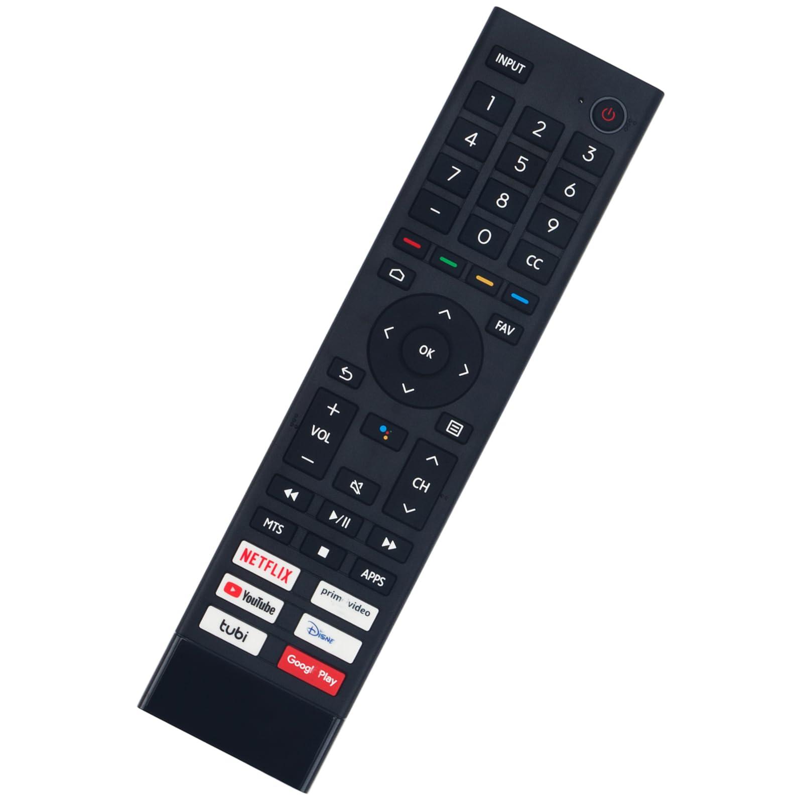 ZdalaMit Voice Replacement Remote Control Applicable for Hisense A6 Series LED 4K UHD Google Smart TV 75A6N 65A6N 55A6N 43A6N 85A6N