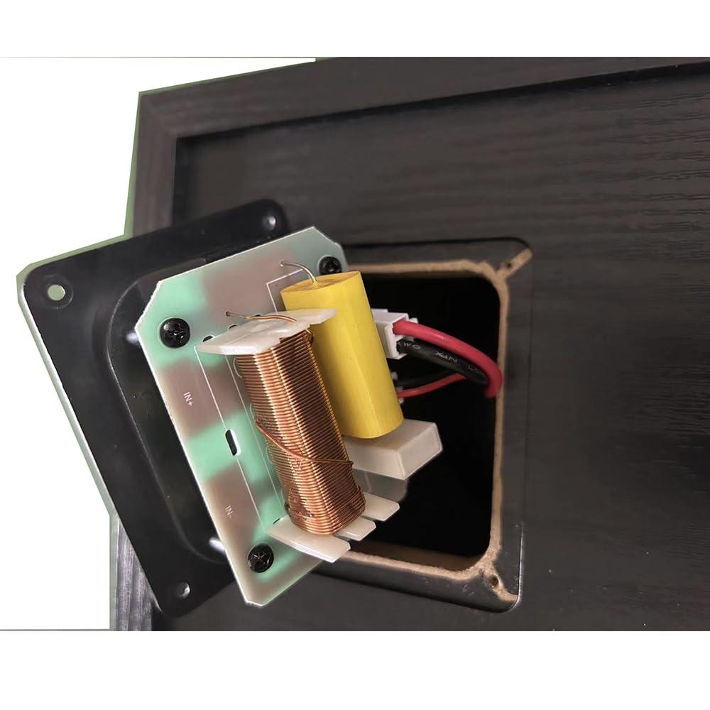 SAMTRONIC SAMTRONIC Passive Bookshelf Speakers 5.25" High Output Woofer and 4 inches Ribbon Tweeter Wood Color, Pair - Needs Amplifier or Receiver to Operate