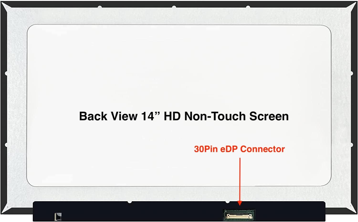 EM EMAJOR TECH LLC EM EMAJOR TECH LLC New Screen Replacement for ASUS VivoBook X413F HD 1366x768 LCD LED Display
