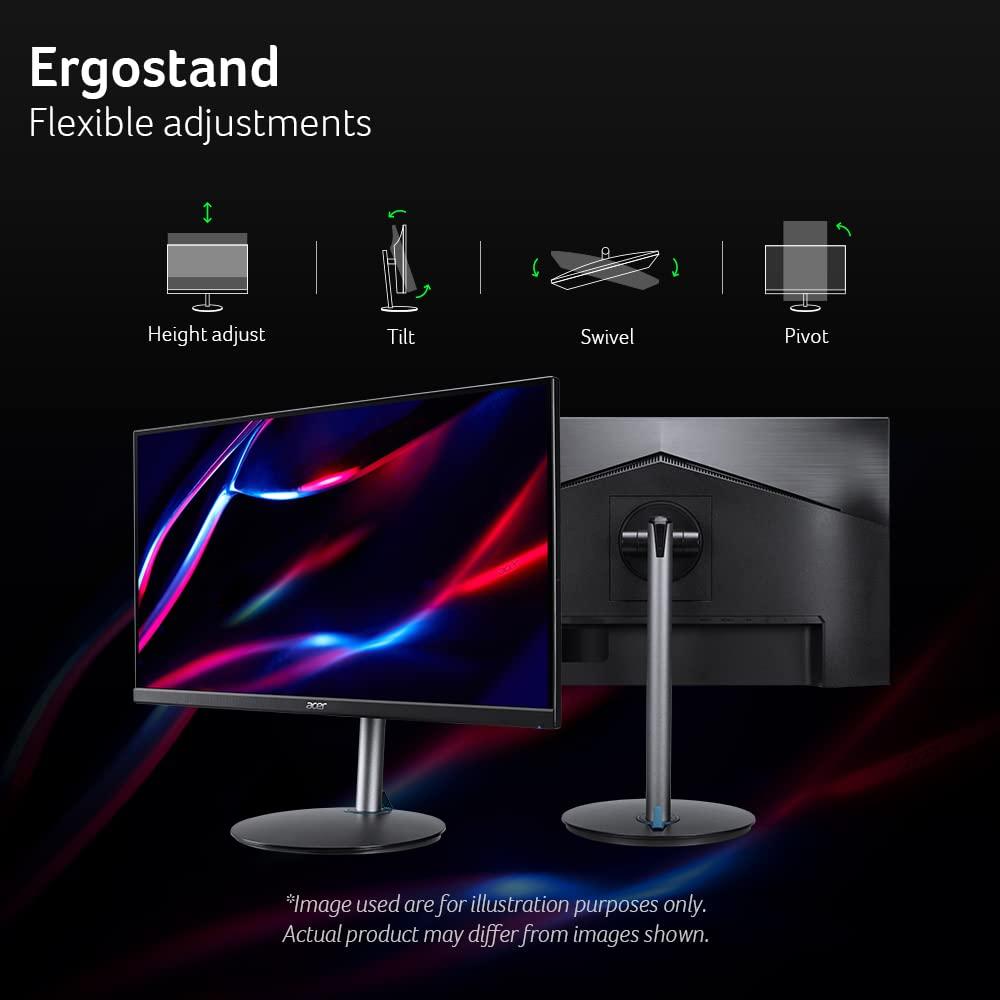 acer acer Nitro 24.5" Full HD 1920 x 1080 PC Gaming Monitor | AMD FreeSync Premium | Up to 250Hz Refresh | 1ms (VRB) | ZeroFrame | ErgoStand | 1 x Display Port 1.2 & 2 x HDMI 2.0 Ports