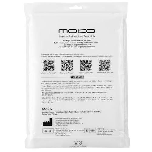 MoKo MoKo Case Fits All-New Amazon Kindle Fire HD 10 Tablet(13th Gen, 2023 Release) 10.1\"-[Heavy Duty] Full Body Rugged Cover Stand Case for Fire Tablet 10 2023 with Built-in Screen Protector, Gray/Blue