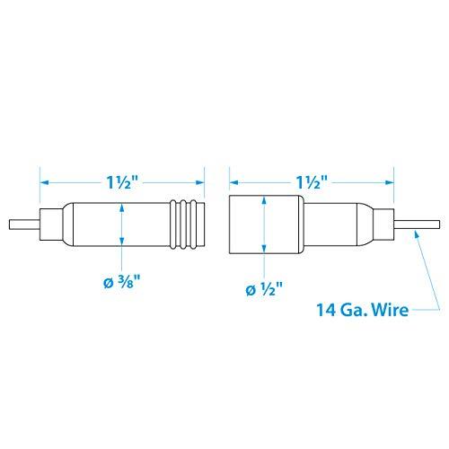 SEACHOICE Seachoice in-Line Fuse Holder with Fuse, Waterproof, 10 Amp Fuse