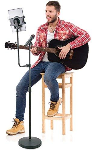 Aidata Aidata US-2119WM-TCA Universal Tablet Microphone Stand Mount, Black