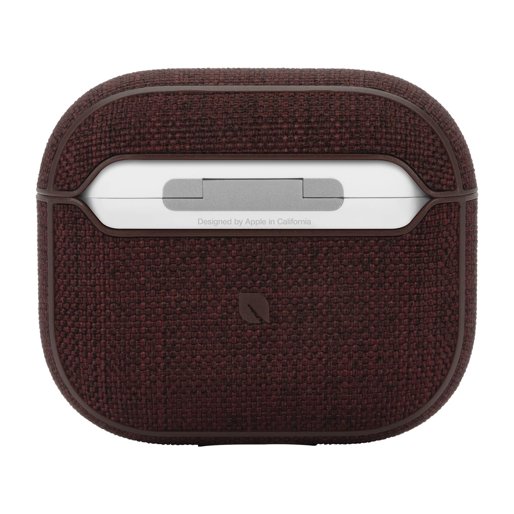 Incase Incase Airpods Case in Woolenex - Airpod 3rd Gen Case - Durable, Lightweight and Protective Cover with Premium Fabric, Scratch-Resistant Design, and Precision Fit for Everyday Use - Deep Red