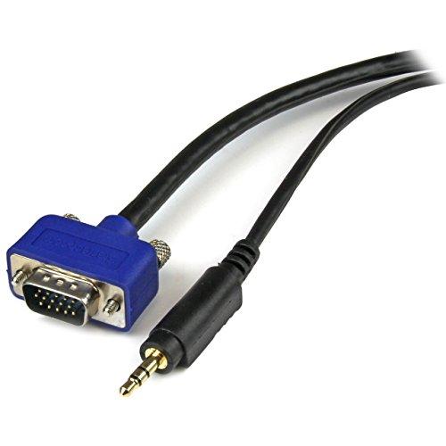 StarTech StarTech.com 6 ft. (1.8 m) VGA Cable with Audio - HD15 VGA with Audio - Coaxial High Resolution - Male/Male - VGA Monitor Cable (MXTHQMM6A)