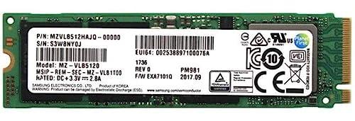 SAMSUNG Samsung PM981 Polaris 512GB M.2 NGFF PCIe Gen3 x4, NVME Solid State Drive SSD, OEM (2280) MZVLB512HAJQ-00000