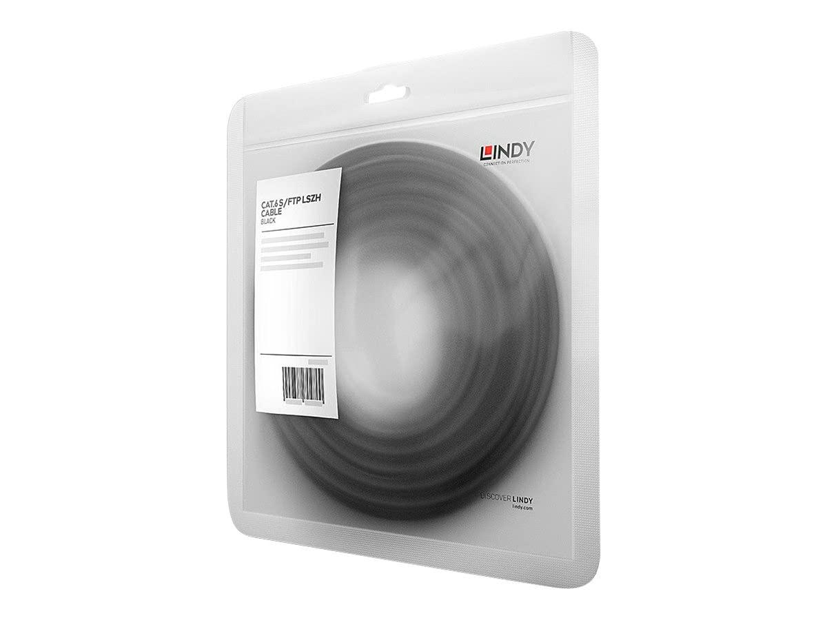 Lindy Lindy Cat.6 SSTP/S/FTP PIMF Premium 10.0m 10m Black Networking Cable - Networking Cables (10 m, Male/Male, Black)