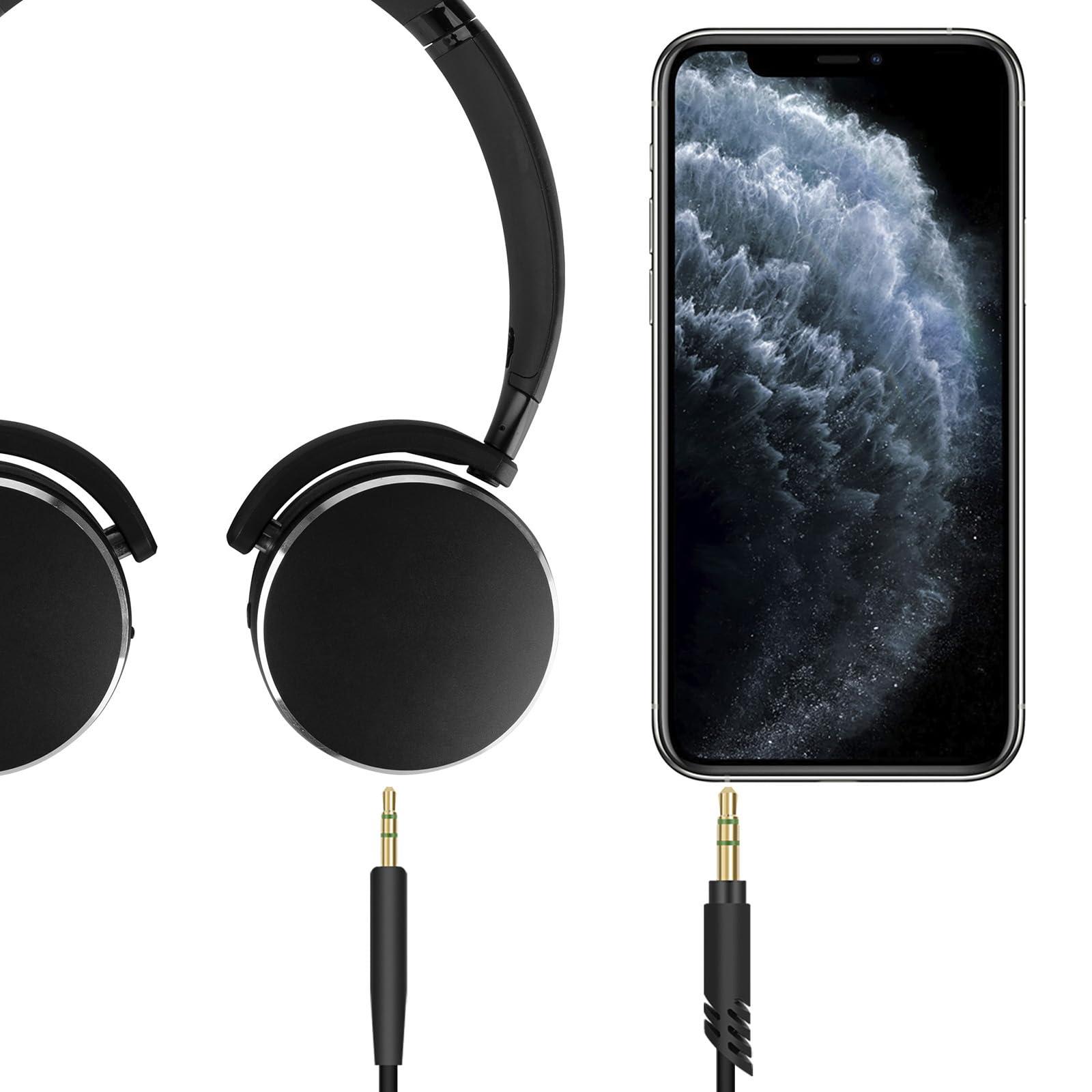 Linkidea Linkidea Audio Cable for AKG Y600NC, Y40, Y50, Y500, N60NC, N700NC, N60, N700NC M2M, Y50BT, Y45BT, N90Q Headphones, 3.5mm to 2.5mm Replacement Aux Cord (4.9 ft / 1.5m)