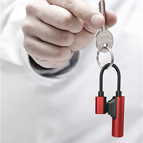 IURDSGIEOOOEWSU USB Hub USB Type C to 3.5mm Jack TypeC Audio Splitter Headphone Cable Earphone Aux 3.5 Adapter Charger Support Charging Song Call (Color : Black) (Red)