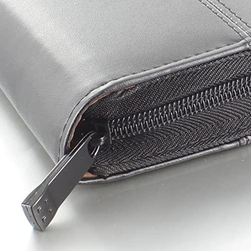 KHOMO KHOMO Universal Padfolio Case - Portfolio Organizer for Tablet 8.5 up to 11 inch –PU Leather Notebook Pad Holder Folder for iPad, Air, Pro & Others