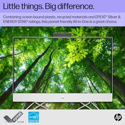 HP HP 24 inch All-in-One Desktop PC, FHD Display, Intel Core i5-1235U, 8 GB SDRAM, 256 GB SSD, Intel UHD Graphics, Windows 11 Home, 24-cb1210 (2024)
