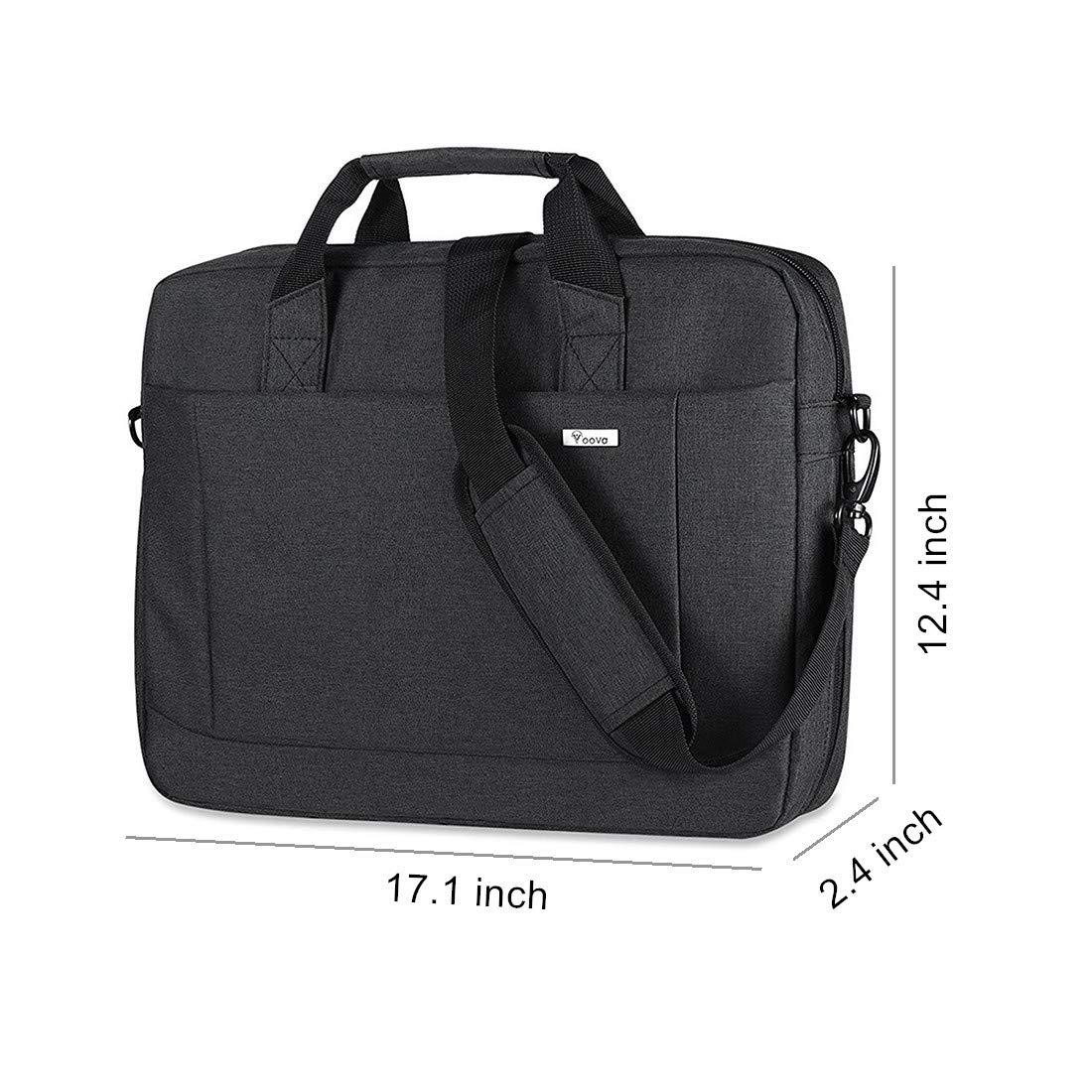 Voova Voova Laptop Bag Case 16 15.6 15 Inch Laptop Briefcase,Expandable Computer Shoulder Messenger Bag Waterproof Carrying Case with Tablet Sleeve for Men Women,Business Office Travel College School,Black
