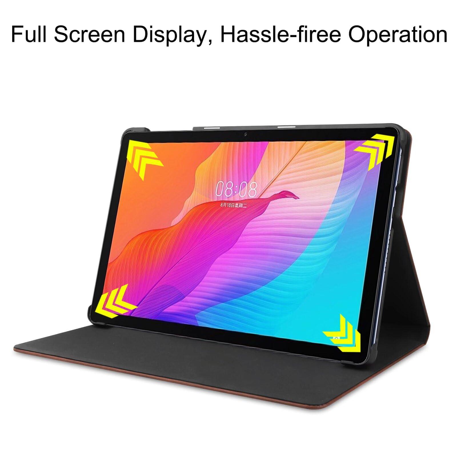 ZZOUGYY ZZOUGYY Tablet Cover for Huawei MatePad T10S AGS3-L09 /AGS3-W09 / T10 (2020 Release) 10.1",Ultra Slim Folio Stand Leather Casse for Huawei Honor 6 / Enjoy Tablet 2 AGS3-W00/AL00 (Brown)