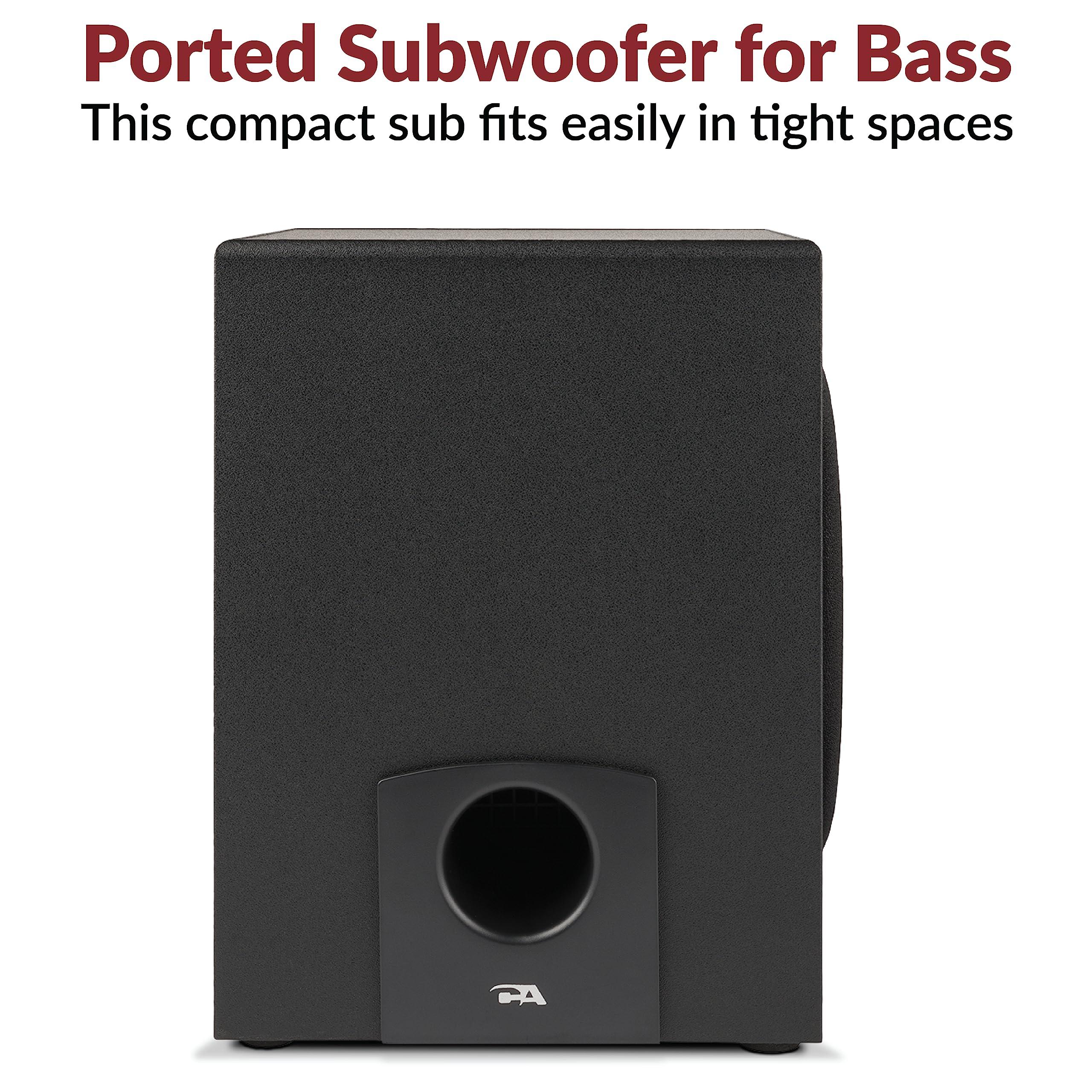 Cyber Acoustics Cyber Acoustics CA-3090 2.1 Speaker System with Subwoofer with 18W of Power Easy Setup and Convenient Controls, Great for Music, Movies, and Gaming