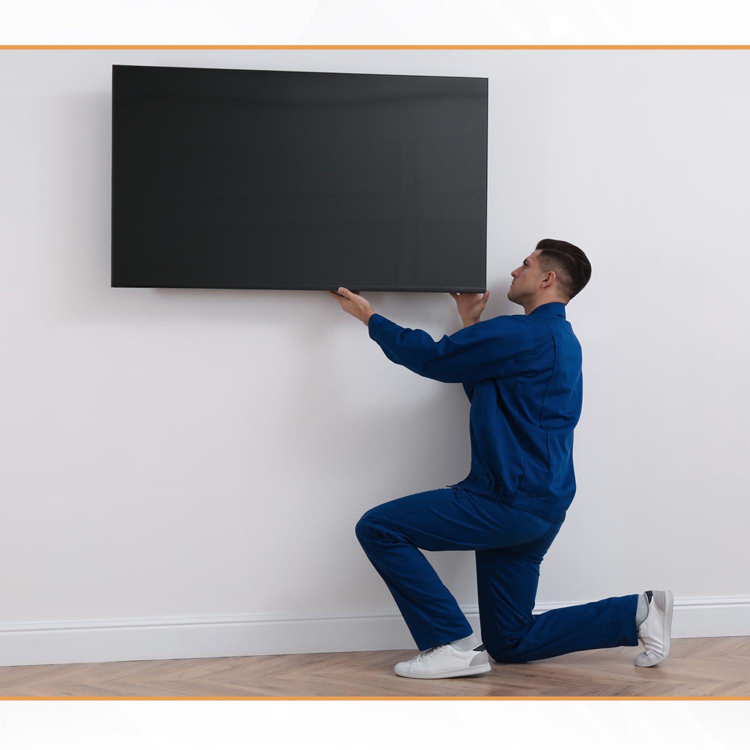 Stellar Mounts Ultra Slim Tilt TV Wall Mount Bracket for Hisense - 40\" Class A4G Series LED Full HD Smart Vidaa TV - 40A4GV - Low Profile 1.7\" from Wall, 12 Tilt Angle, Easy Install