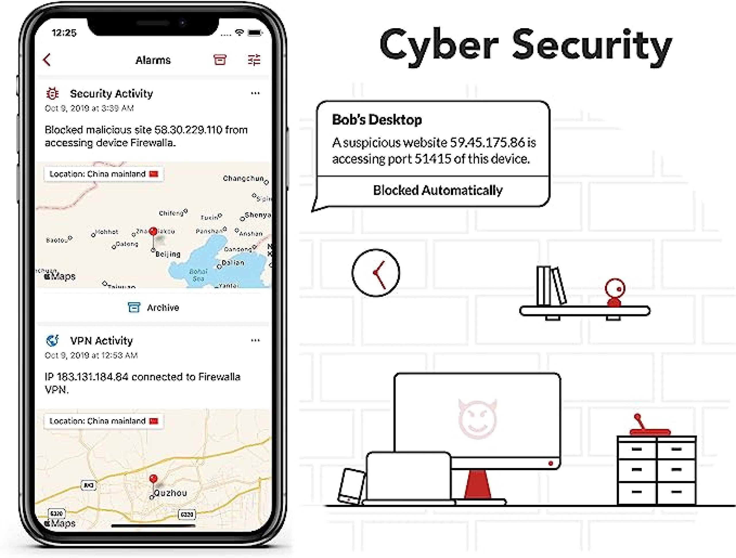 Firewalla Firewalla: Cyber Security Firewall for Home & Business, Protect Network from Malware and Hacking | Smart Parental Control | Block Ads | VPN Server and Client | No Monthly Fee (Purple SE)