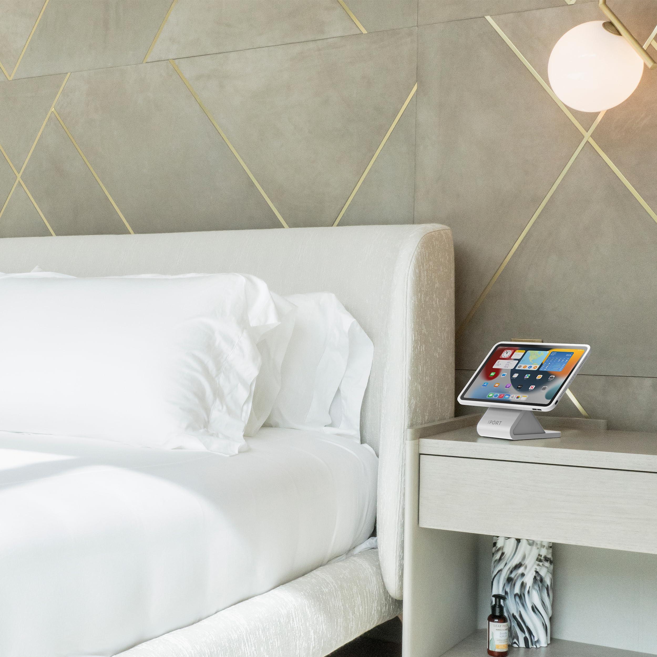 iPort IPORT 72301 Connect PRO iPad Case Wireless Charging Case for iPad 10.2 (9th, 8th, 7th Gen) | Contactless Charging, Magnetic Docking, and 360 Rotation | Secure & Sleek Design White