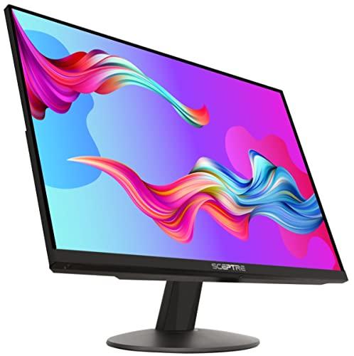 Sceptre Sceptre IPS 24-Inch Business Computer Monitor 1080p 75Hz with HDMI VGA Build-in Speakers, Machine Black (E248W-FPT)