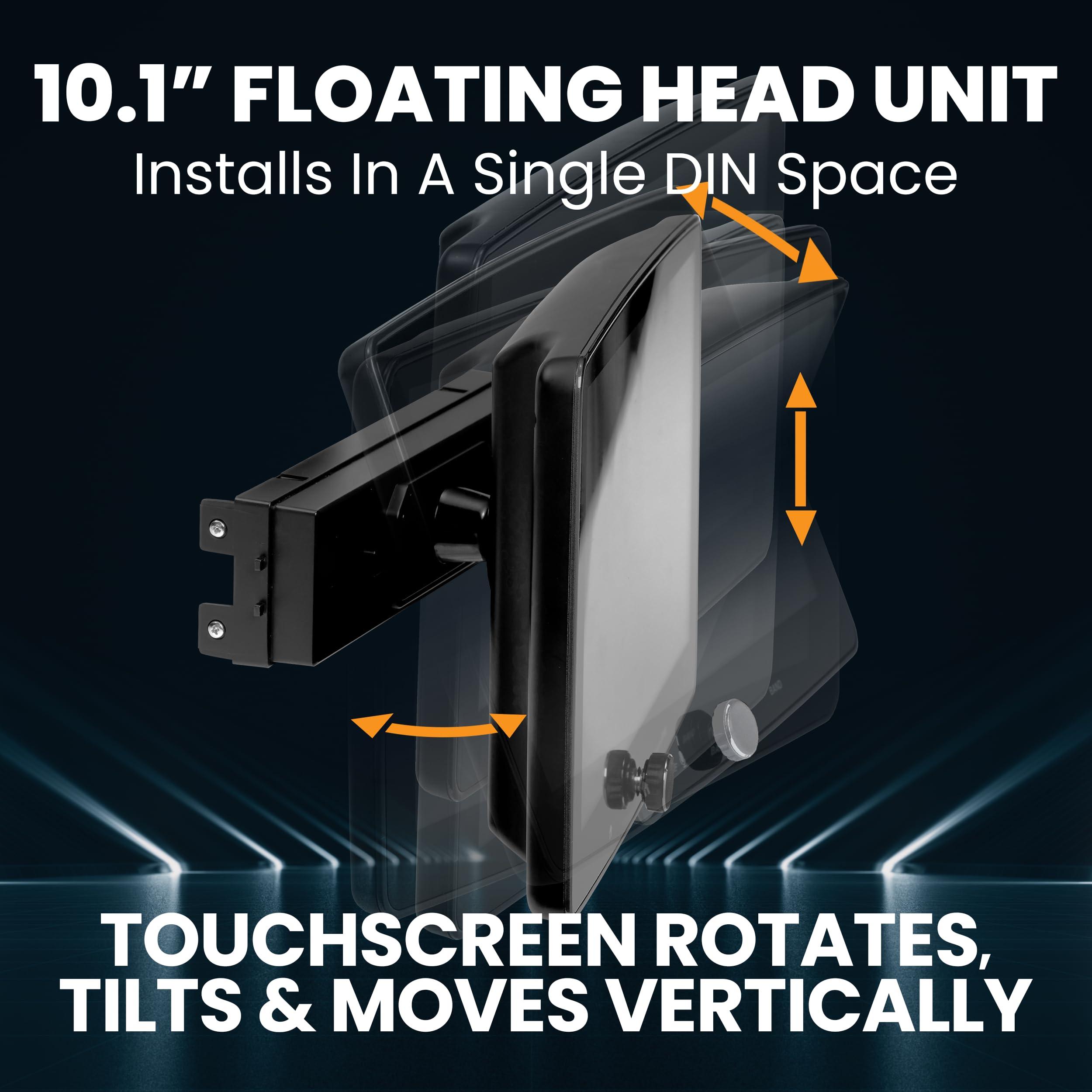 BOSS Audio Systems BOSS Audio Systems Elite BE10ACP Car Stereo - Detachable 10.1\" Touch Screen Car Stereo Apple CarPlay & Android Auto Head Unit, Single DIN with Double DIN Brackets, Bluetooth, No CD/DVD Player