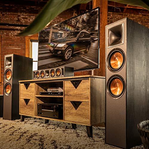 Klipsch Klipsch Reference R-820F Floorstanding Speaker for Home Theater Systems with 8” Dual Woofers, Tower Speakers with Bass-Reflex via Rear-Firing Tractrix Ports in Black