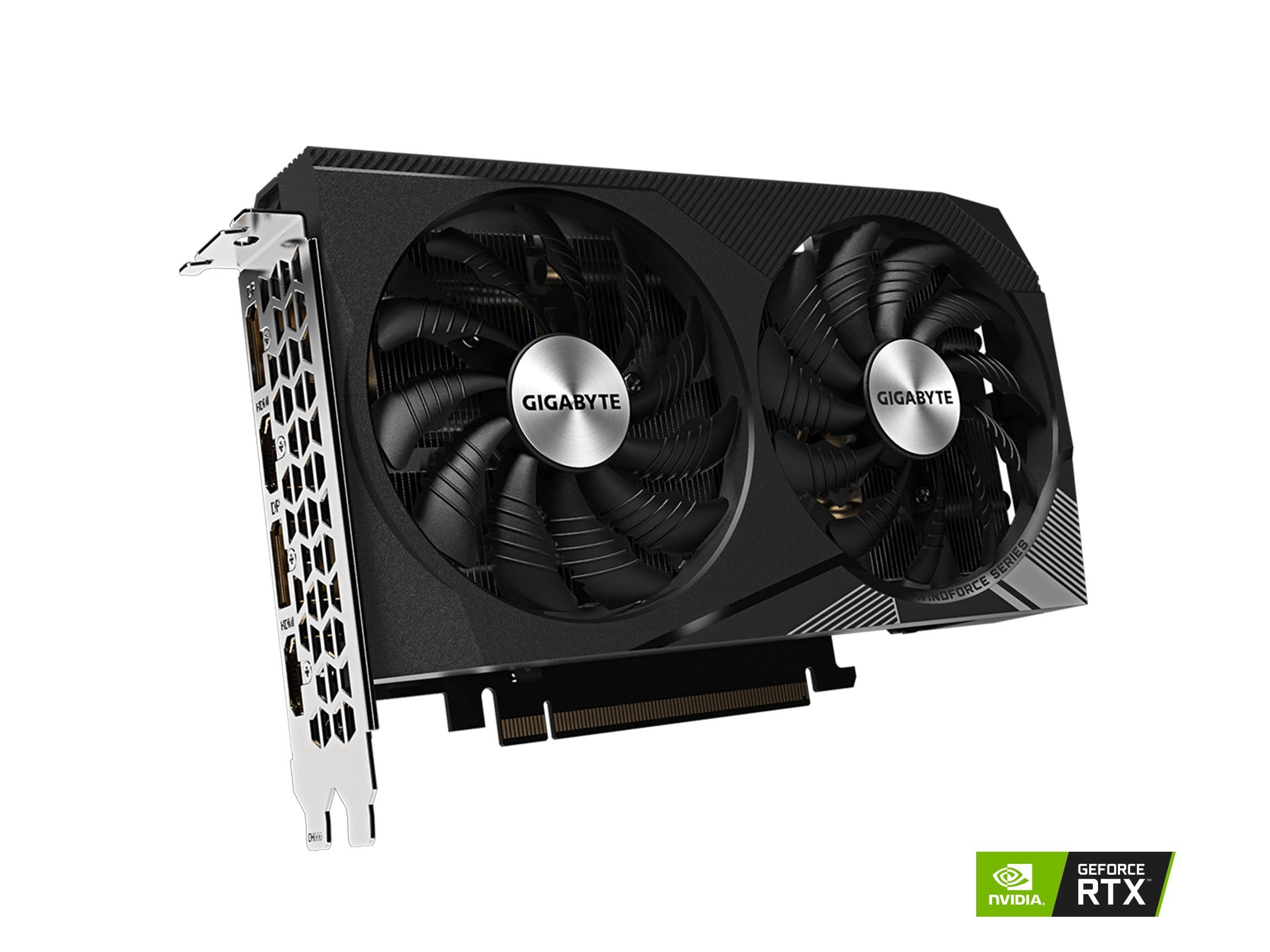 GIGABYTE GIGABYTE GeForce RTX 3060 WINDFORCE OC 12G (rev. 2.0) Graphics Card, 2X WINDFORCE Fans, 12GB 192-bit GDDR6, GV-N3060WF2OC-12GD Rev2.0 Video Card