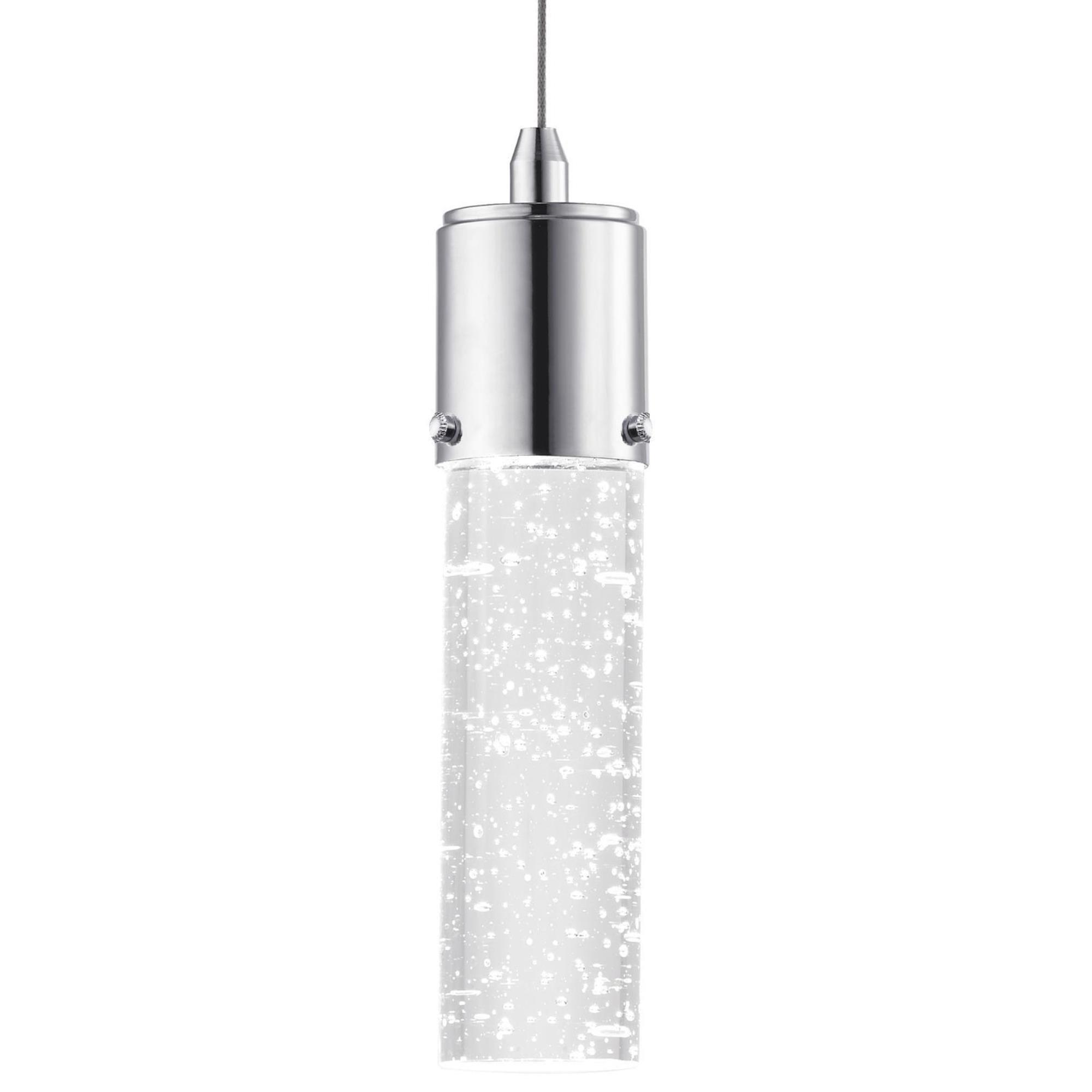 Westinghouse Lighting Westinghouse 6307900 Cava One-Light LED Indoor Mini-Pendant, Chrome Finish with Bubble Glass