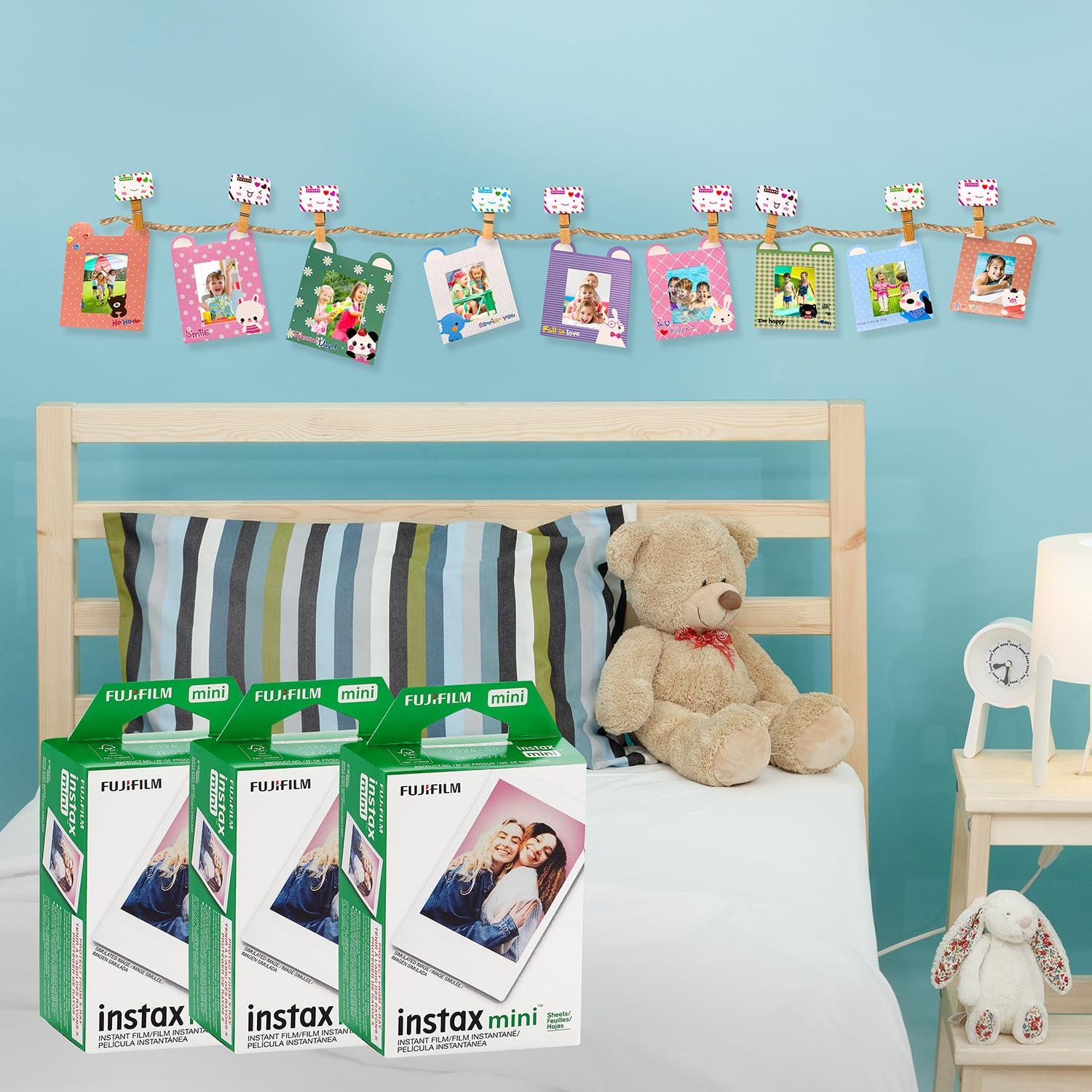 Fujifilm Fujifilm Instax Mini 8 Camera Accessory KIT Includes - Fuji Instant Film Sheets Premium Over 60 PCS Bundle Instax Mini 8 Films (60 Sheets)